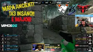 É MAJOR, CLUTCH INSANO DO REFREZH 1v3 - Heroic VS VP Playoffs PGL Major Stockholm 2021