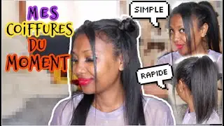 5 Coiffures pour tous les jours ✿ Cheveux mi long, simples et rapides 🔥