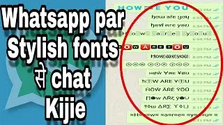 How to write stylish fonts in whatsapp for free