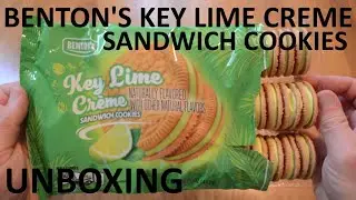 Unboxing Benton's Key Lime Creme Sandwich Cookies