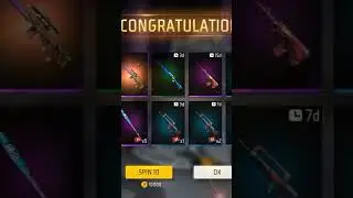 new woodpecker skin in one spin || #freefire #woodpecker #skin #inonespin #shorts #viral