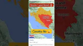 #148 Bosnia and Croatia - Fun Fact 😜 #googlemaps #croatia #bosnia #shorts