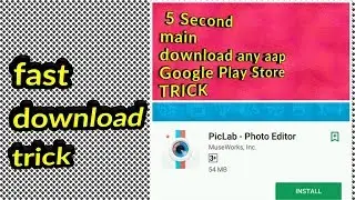 Best trick for fast download from play store /Hindi/