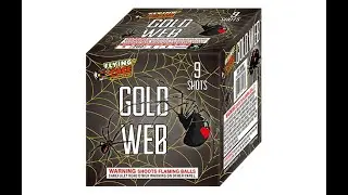 GOLD WEB 9 SHOT - FLYING ACE FIREWORKS - FAF1000E