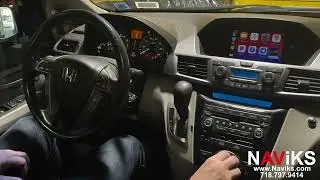 2012 - 2015 Honda Odyssey Apple CarPlay + Android Auto (Wired & Wireless) (OEM Buttons Control)