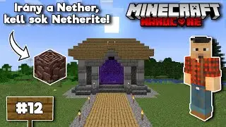 Irány a Nether, kell sok Netherite! | Hardcore Minecraft - 1.19.3 | Java #12