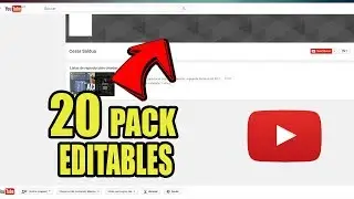 Descargar pack de 20 Banners editables para Youtube 2017 en Photoshop!!