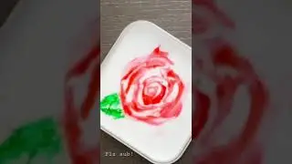 Paint on glue w/ food coloring #shorts