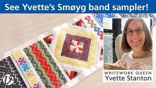 White Threads FlossTube #4 - Smøyg shirt and band sampler