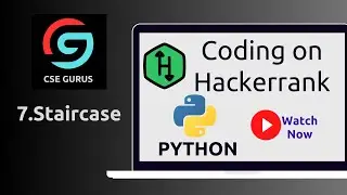 7. Stair case || Hackerrank || Python