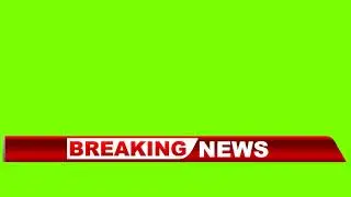 Breaking News Lower Third Green Screen free use