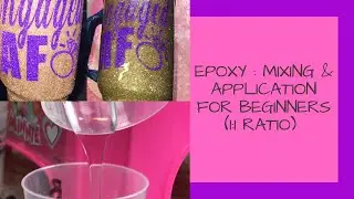 MIXING EPOXY & APPLICATION | BEGINNER FRIENDLY | 1:1 RATIO | 2 PART RESIN