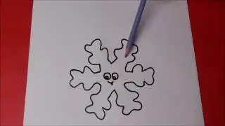 Kawaii Schneeflocke malen - immeRLea