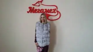 Купить короткий вуалевый меховой жилет
