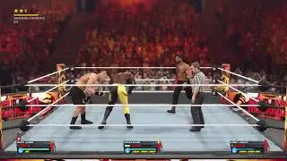 WWE 2k23 MyUniverse Mode but I Made My Own Matches HELL IN A CELL
