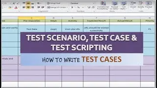 04: How to write Test Scenarios,Test Cases and Test case scripting - with example