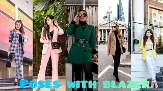 Girls poses with Blazer photoshoot ideas || Best latest stylish poses for girl || photography studio
