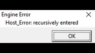 Engine Error Host_error: recursively entered