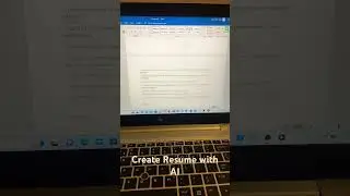Creating Resume with AI using MS word#ResumeTips #ai viral  #chatgpt #resume  #shorts   #viralshorts