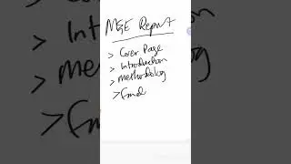 Monitoring and Evaluation Report Format (1 minute watch)