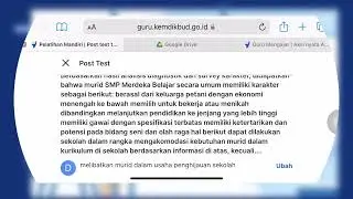 Kunci Jawaban Post Test Kurikulum Merdeka Modul 1: Kurikulum