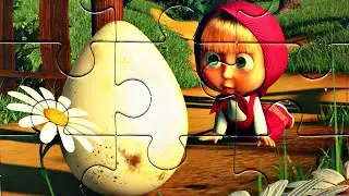 Masha and the Bear - Foundling - Play jigsaw puzzles for children - Masha and the Egg