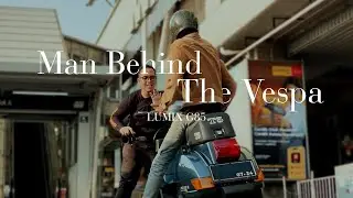 Portrait Photography Man Behind The Vespa, di Bawah Stasiun MRT Blok A | Lumix G85 | Photo Vlog #2