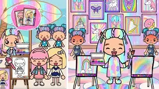 Rainbow Girl Paints People On The Street, She Becomes Famous | Toca Life Story | Toca Boca