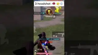 3 headshoots and minus⛑️ |🥶💨 #bgmi #pubgmobile #shorts
