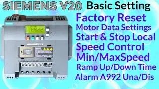 SIEMENS SINAMICS V20 Basic Parameter Setting!Motor Data Setting!