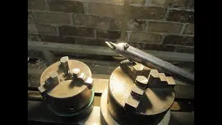 Патрон 100 мм и резец из сверла. Первый опыт/ Chuck 100 mm and drill bit. First experience