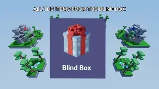 ALL THE ITEMS FROM THE NEW BLIND BOX (ROBLOX BEDWARS)