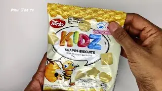 Torto Kids Shapes Biscuits - Honey 🍯 Flavoured#asmr#biscuits#cookies#chocolate#honey#crunchy#crisps