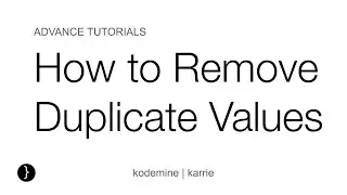How to Remove Duplicate Values in Google Sheets : Google Sheet Tutorial