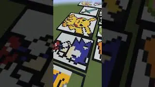 satisfying minecraft send art (minion cartoon) #shorts