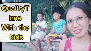 Filipina single mom / bonding time with kids 