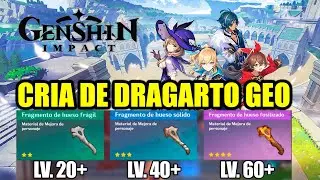 Genshin Impact - Cria de Dragarto Geo