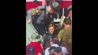 Trump shooter carried away by police #USA #trump #2024 #news #shorts #police