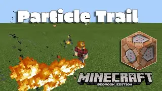 Minecraft Bedrock Particle Trail Command | Minecraft Bedrock Command Block Tutorial