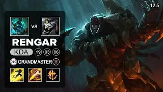 Rengar Jungle vs Hecarim - KR Grandmaster - Season 12 Patch 12.5
