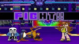 Mugen battle Spider-Man Pingu and Sans vs Panty