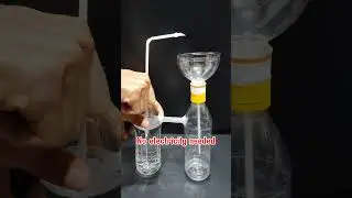 DIY Desktop Fountain Without Electricity From Plastic Bottles 