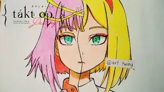 Drawing Cosette in 2 Different Anime Style|Takt op destiny