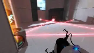 Portal 2 - sp_a2_triple_laser laser + cube glitch