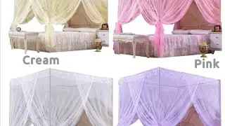 How to fix a 4  stands mosquito net.  