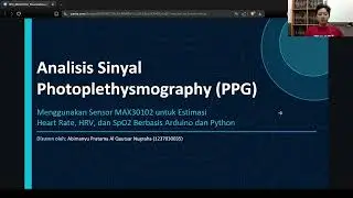 Instrumentasi - Analisis Sinyal PPG menggunakan sensor MAX30102 berbasis arduino dan python