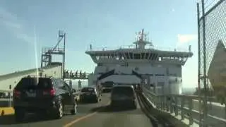 Boardin Ferry, Canada. Въезд на паром, Канада (1956sp)