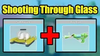 Shooting Through Glass Using The Submarine (Roblox SharkBite)