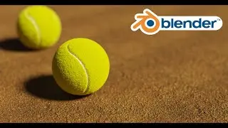 Теннисный мяч в Blender Cycles