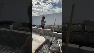 Retaining Wall Around DIY Pool